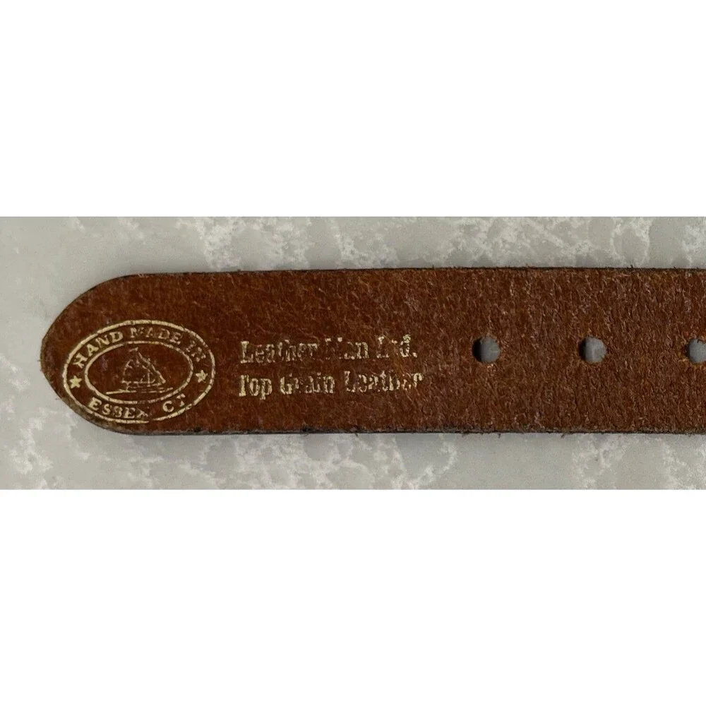 Quail Ridge - Leather Man Ltd. Leather Belt - Men's Size 40 - Golf Belt - Navy